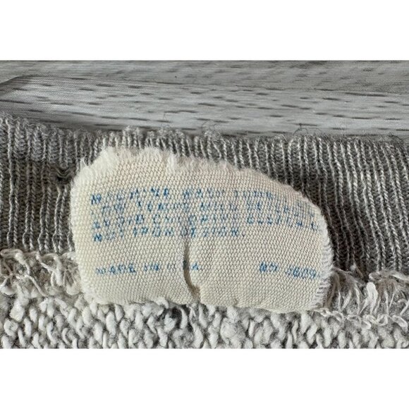 CHAMPION Reverse Weave Warmup Distressed Sweatshirt sz L Vintage 70's Wisconsin - Picture 3 of 6